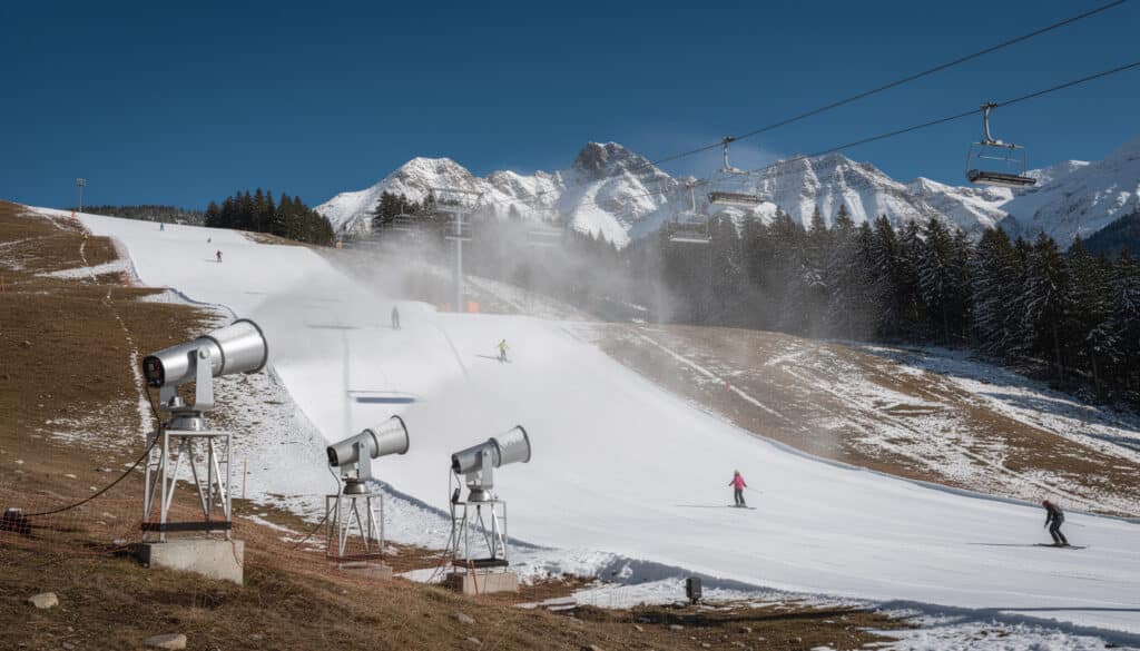 découvrez comment le calendrier des voyages de ski est influencé par l'enneigement artificiel, garantissant des pistes ouvertes même en cas de faible neige naturelle.