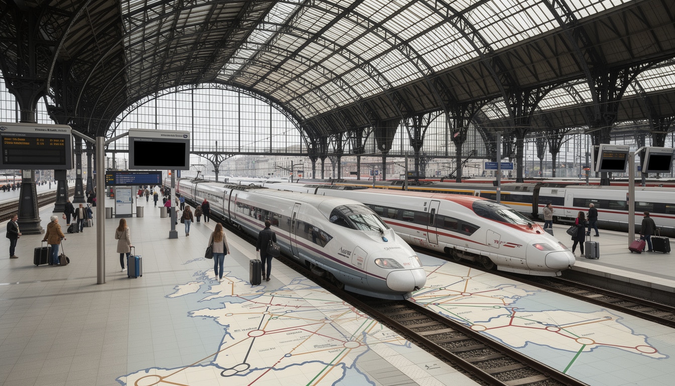 Comment le guide pratique de voyage explique le rail européen