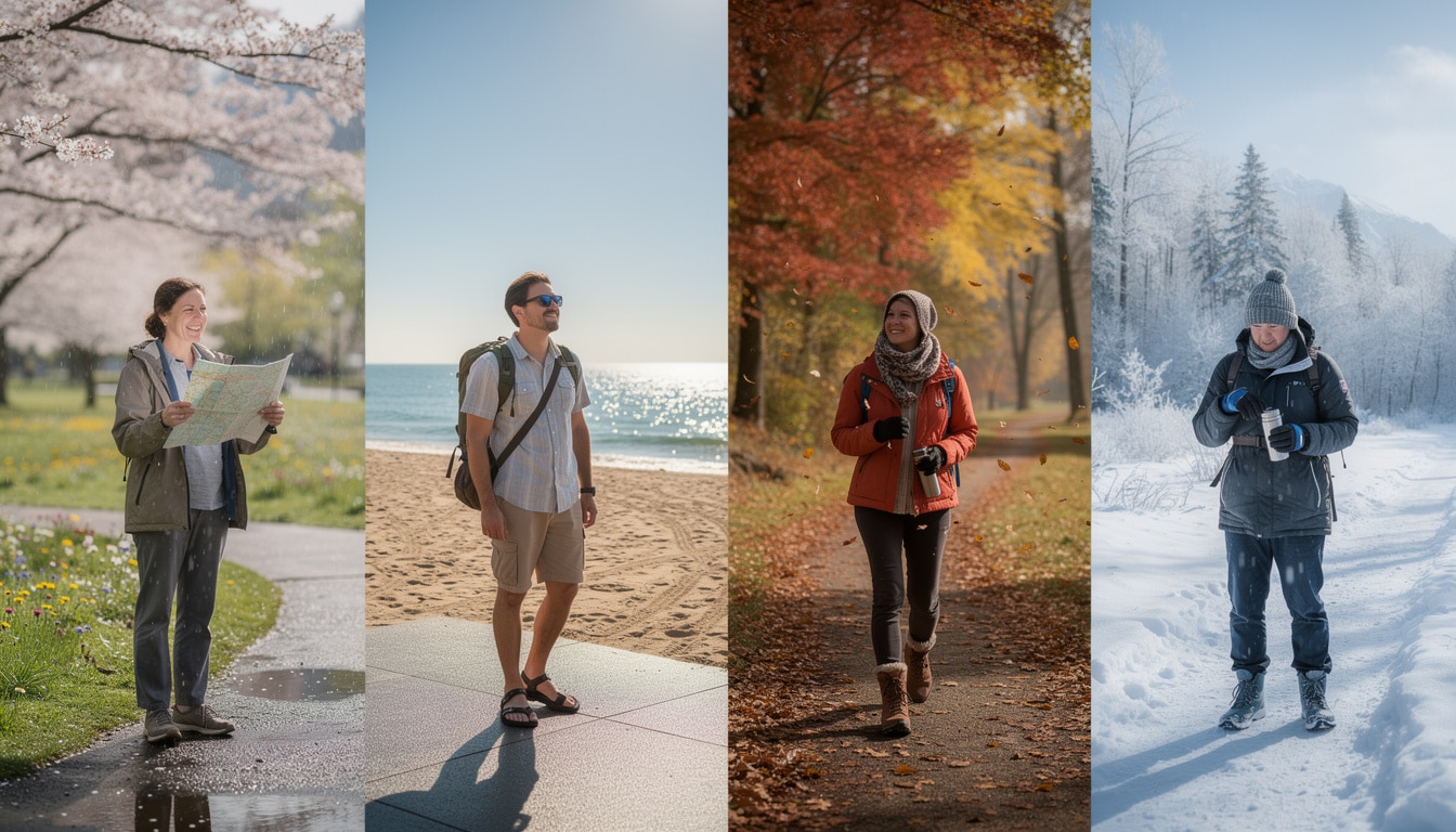 découvrez comment un guide pratique de voyage vous prépare efficacement aux conditions climatiques spécifiques de chaque saison pour un séjour réussi.