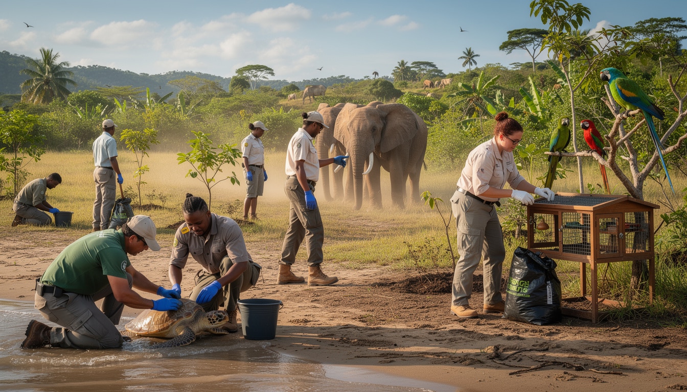 Comment les styles de voyage de volontariat animalier sauvent des espèces