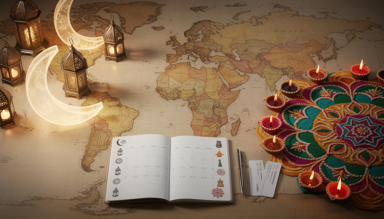 Le lien entre le calendrier voyage et les fêtes religieuses (Ramadan, Diwali)