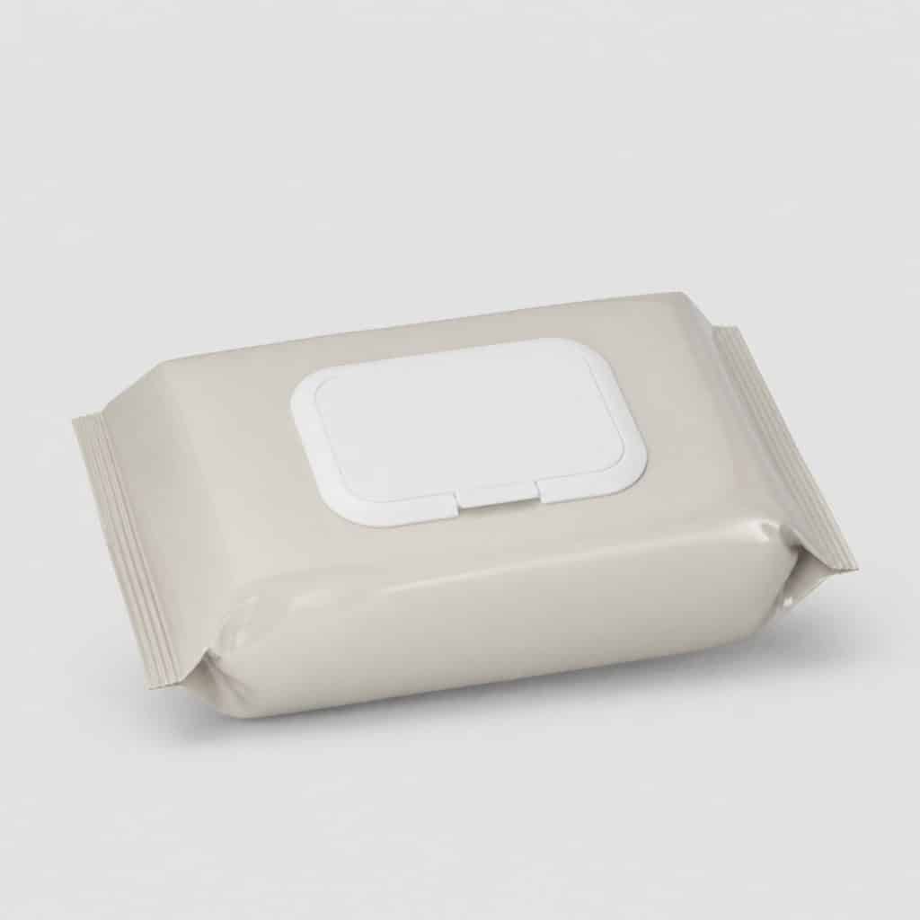 Lingettes nettoyantes biodégradables pour le corps
