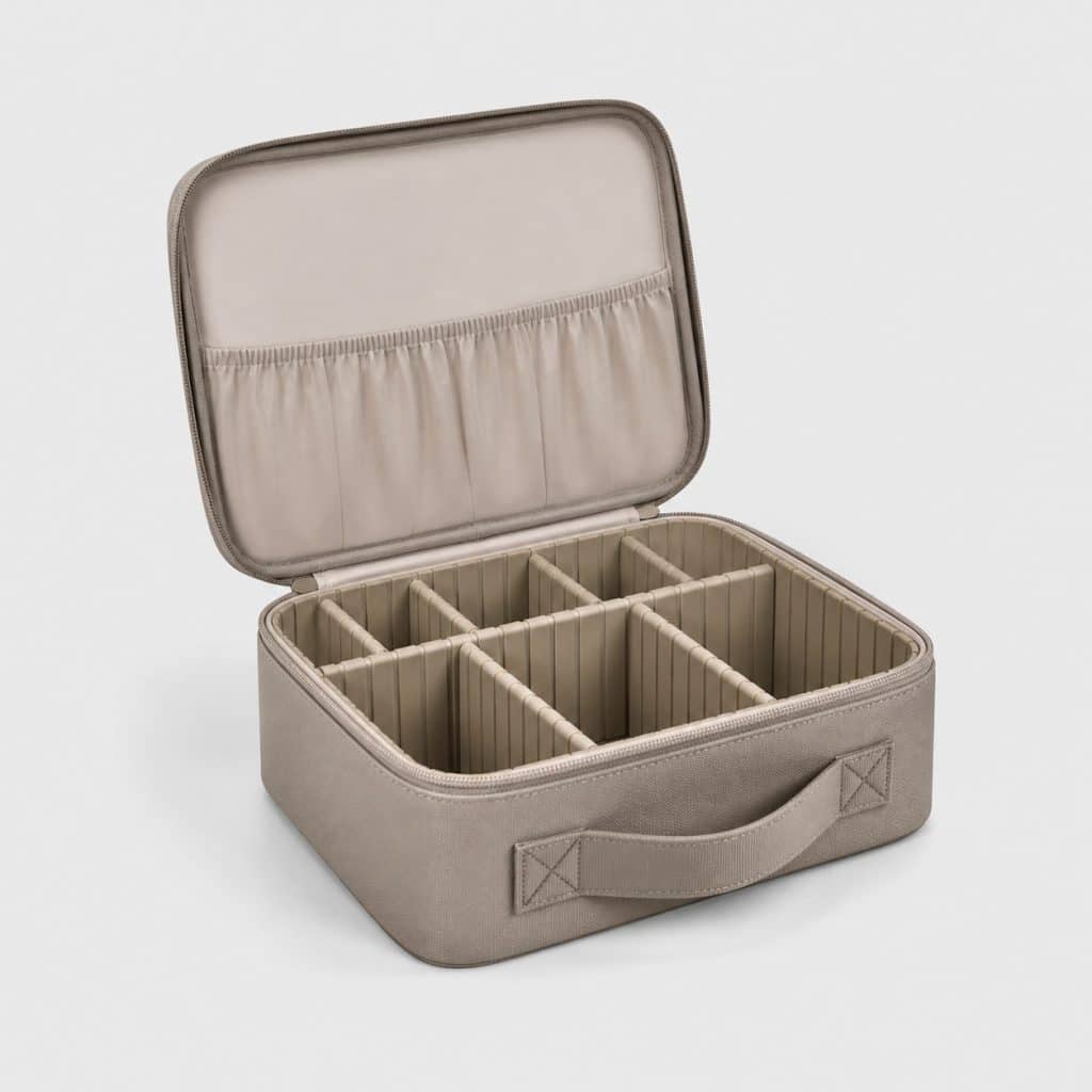 Organisateur de maquillage à compartiments modulables