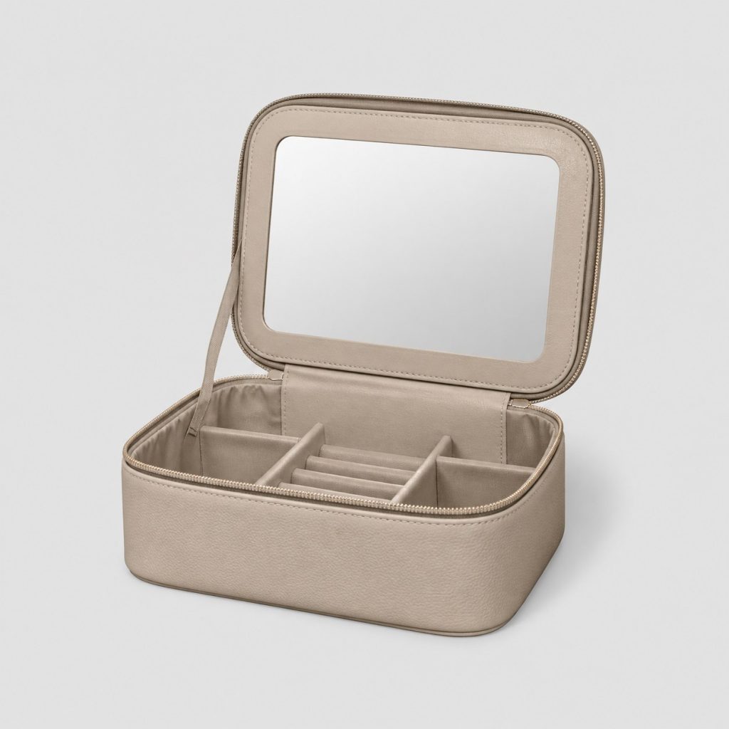 Trousse de maquillage à miroir intégré