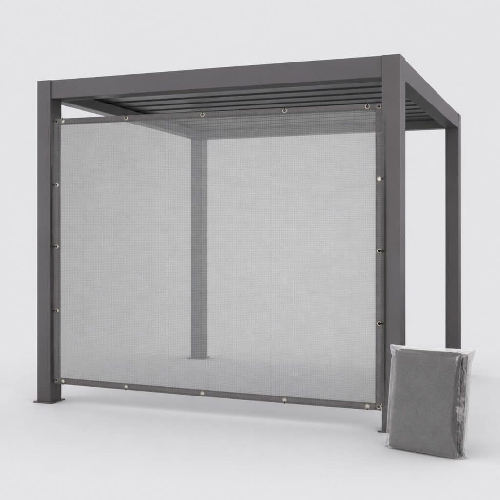 Voile moustiquaire pour terrasse ou pergola